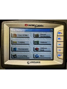 Lowrance iWAY 500C Portable GPS Navigation System Bundle Tested Working